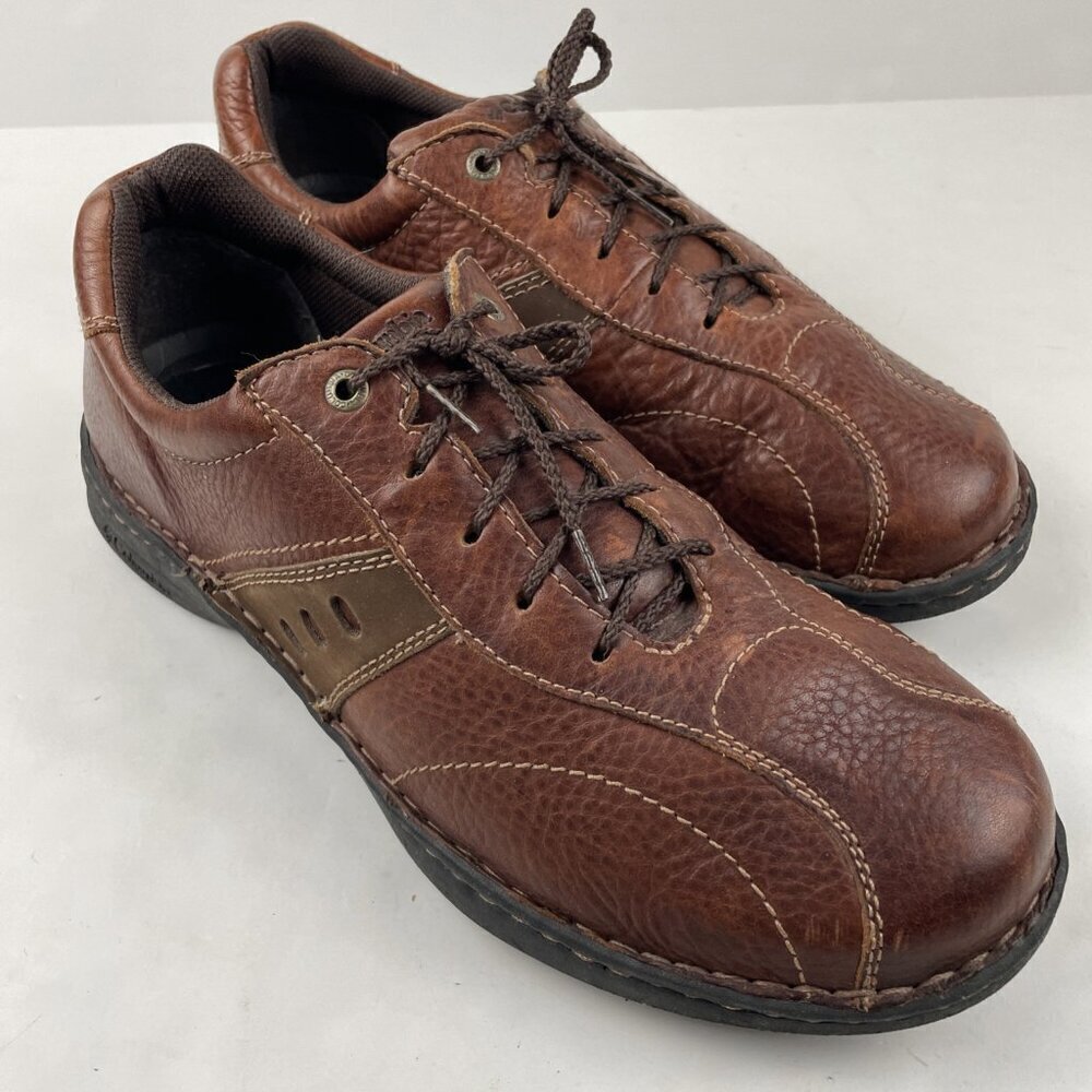 Columbia Oxford Leather Shoes Men’s 12 Lace-up Brown Dress Up BM2447-628